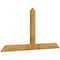 Ekena Millwork Portland Rough Sawn Timber Gable Bracket, Western Red Cedar, 84"W x 42"H x 2"D x 6"F, 12/12 Pitch GBW084X42X0206POR00RWR - alternate 5